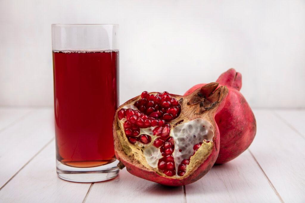 juice in a glass